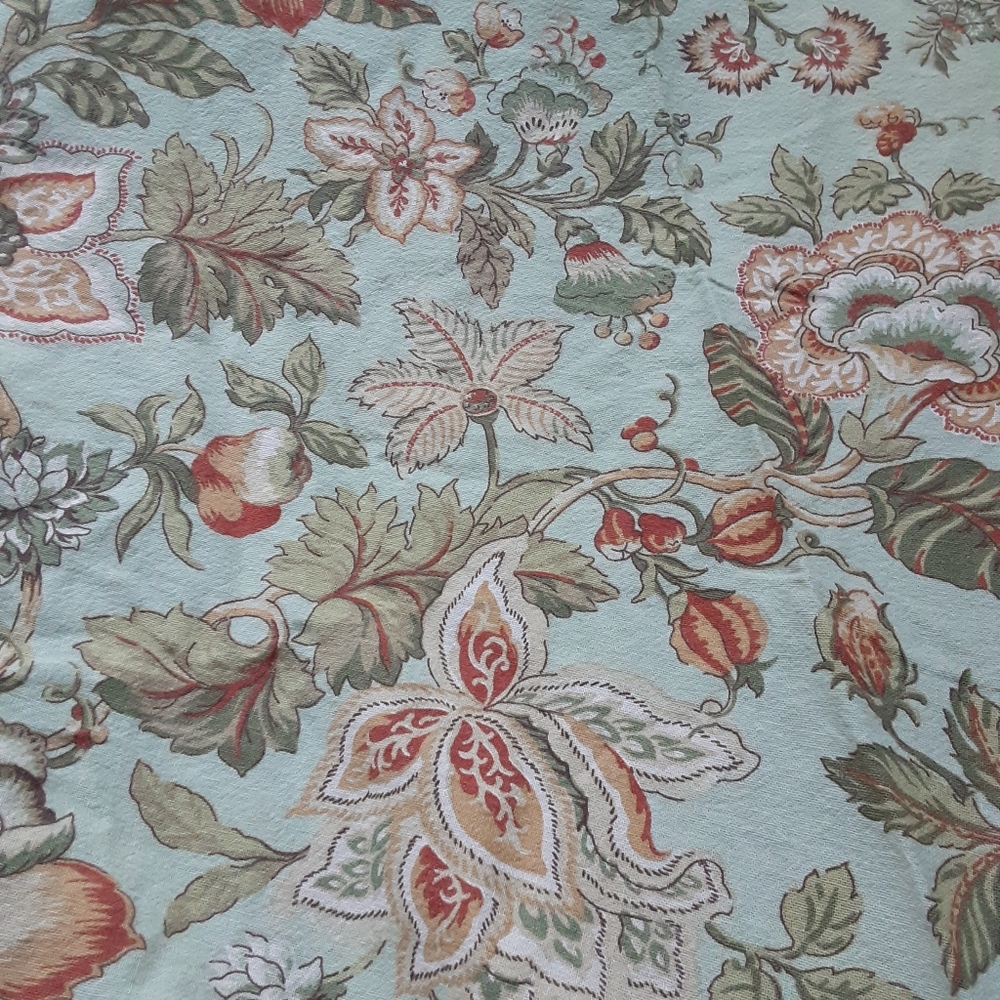 Fall floral round cotton table cloth diameter 64in